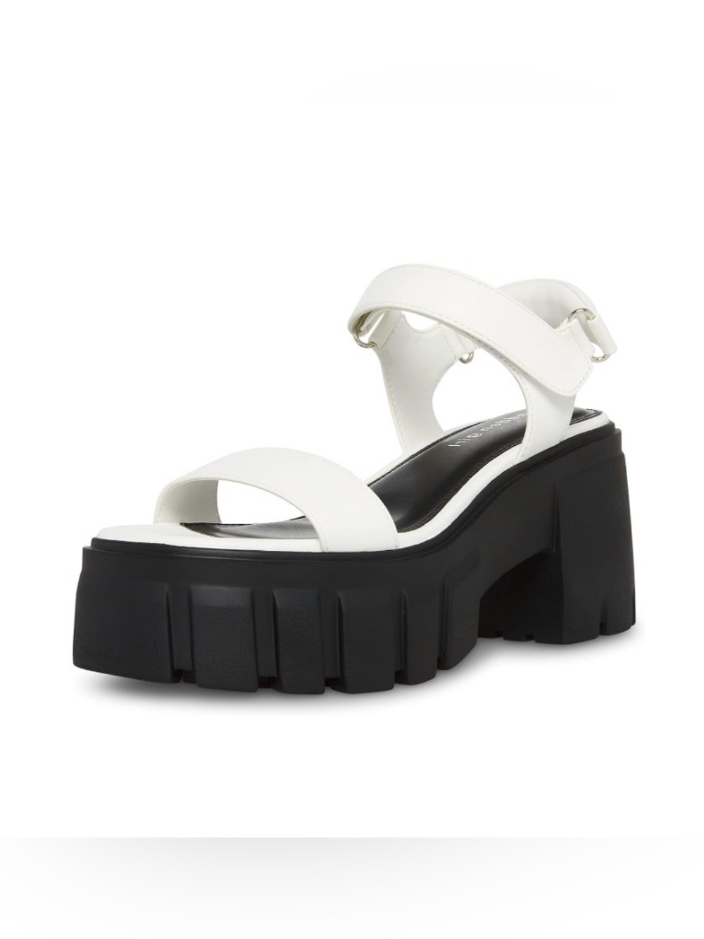 NWB Madden Girl White Paris Grandy Heeled Sandals - Sz 9.5